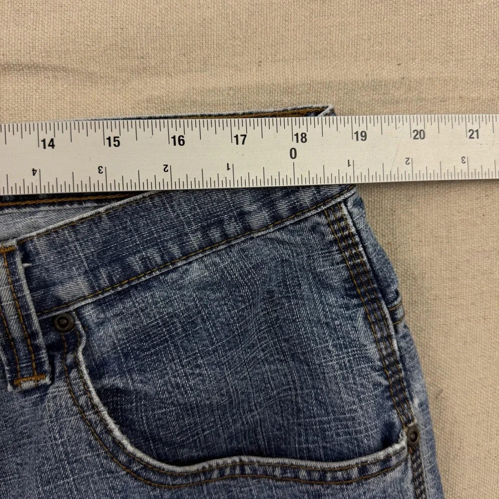 U.S. Polo Assn. Carpenter‎ Jeans Mens 40x30 Blue Light Wash Hammer Loop Denim
